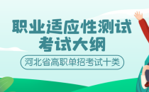 2022年河北省高职单招考试十类职业适应性测试考试大纲