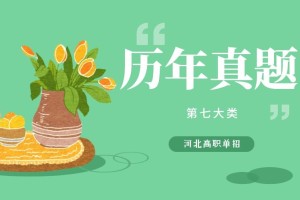 2022年河北高职单招考试第七大类职业倾向性测试模拟试卷