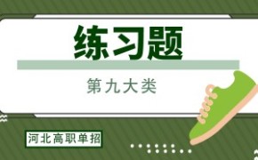 河北高职单招考试九类职业适应性测试模拟试卷